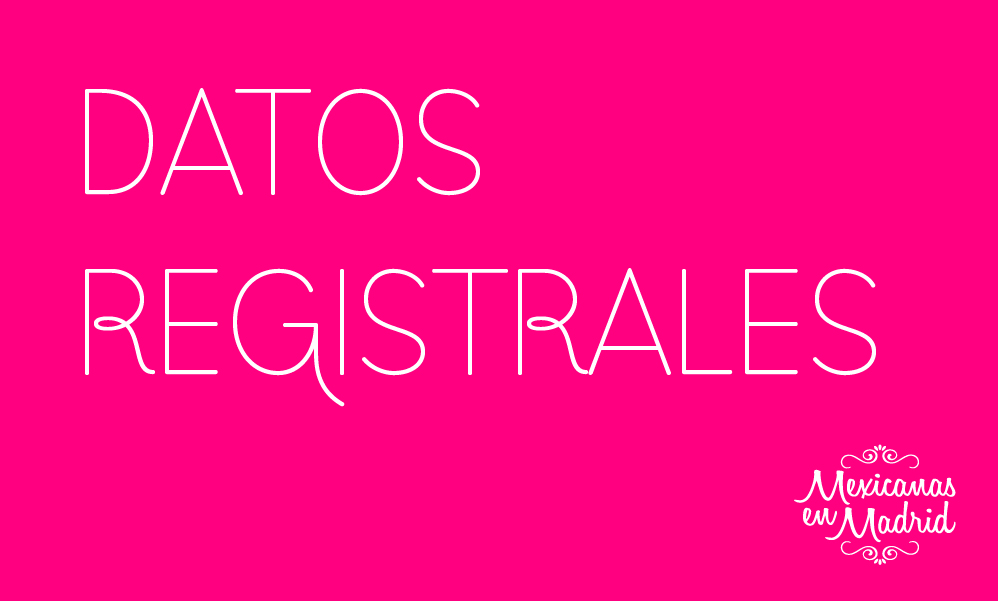 DATOS REGISTRALES
