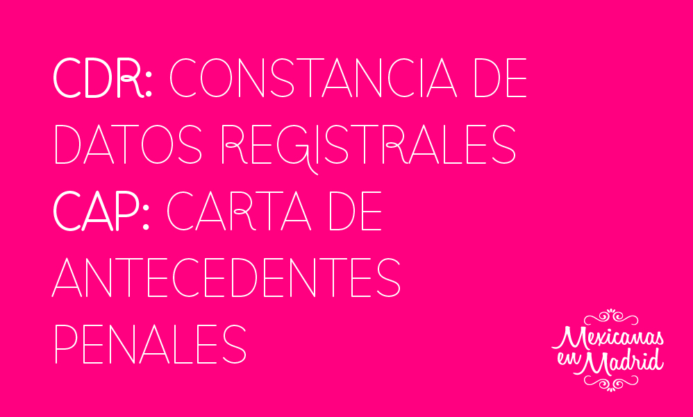 Constancia de Antecedentes Penales, Constancia de Datos Registrales.